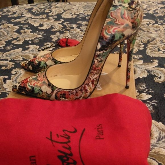 Christian Louboutin 120mm So Kate python/snakeskin - Picture 3 of 6